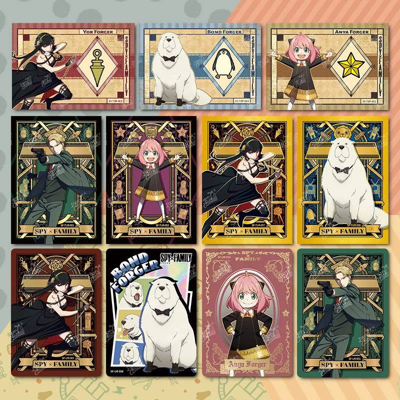 Tarjeta familiar KAYOU Spy × genuina, paquete escolar de operaciones especiales, tarjetas de colección de Anime, regalos Anya Forger Yor Forger