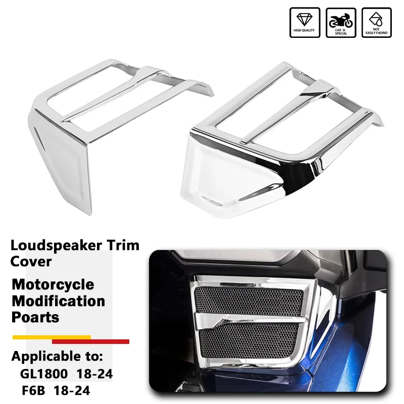 Fits For Honda Gold Wing GL1800 Tour DCT F6B GoldWing GL1800 2018-2024 Motorcycle Front Speaker Trim Loudspeaker Grilles Accents