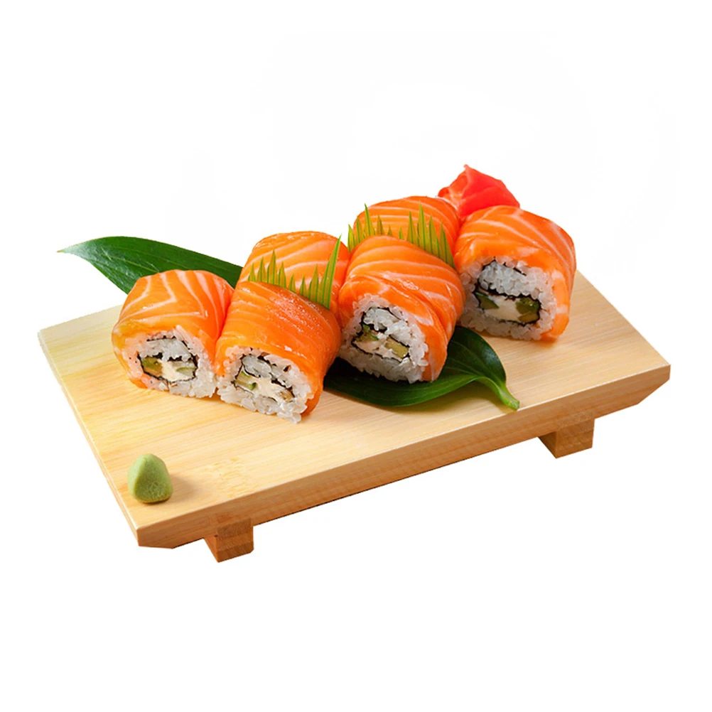

Bamboo Sushi Plates Japanese Style Tray Fruit Holder Food Dish Storage Serving Dessert Party Restaurant Catering