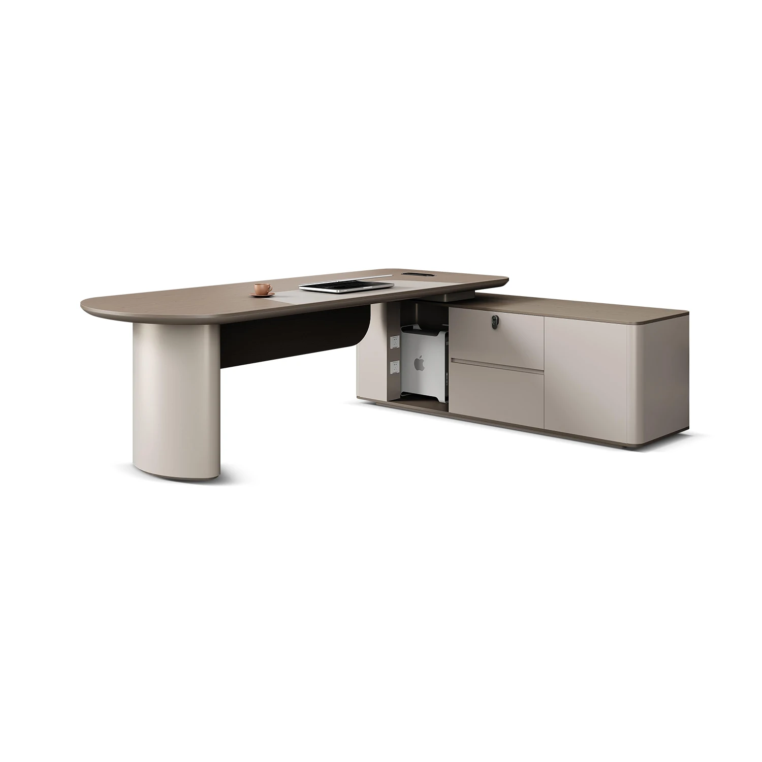 Modern High-End Executive Desk For Boss CEO Office Home Manager's Table With Coded Lock