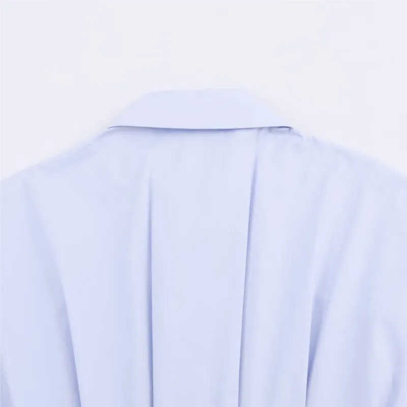 HipSeam Dames Shirt met Plooien Herfst 2025, Nieuwe Mode Lange Mouw Knop Dame Blouses Chique Vrouwelijke Tops