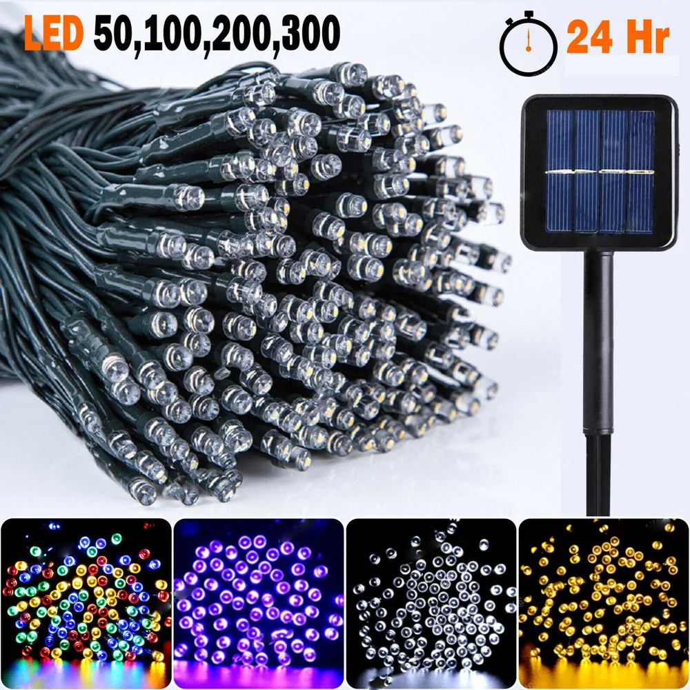 300LED Solar String Fairy Lights String Light for Garden Yard Home Party Wedding Decoration