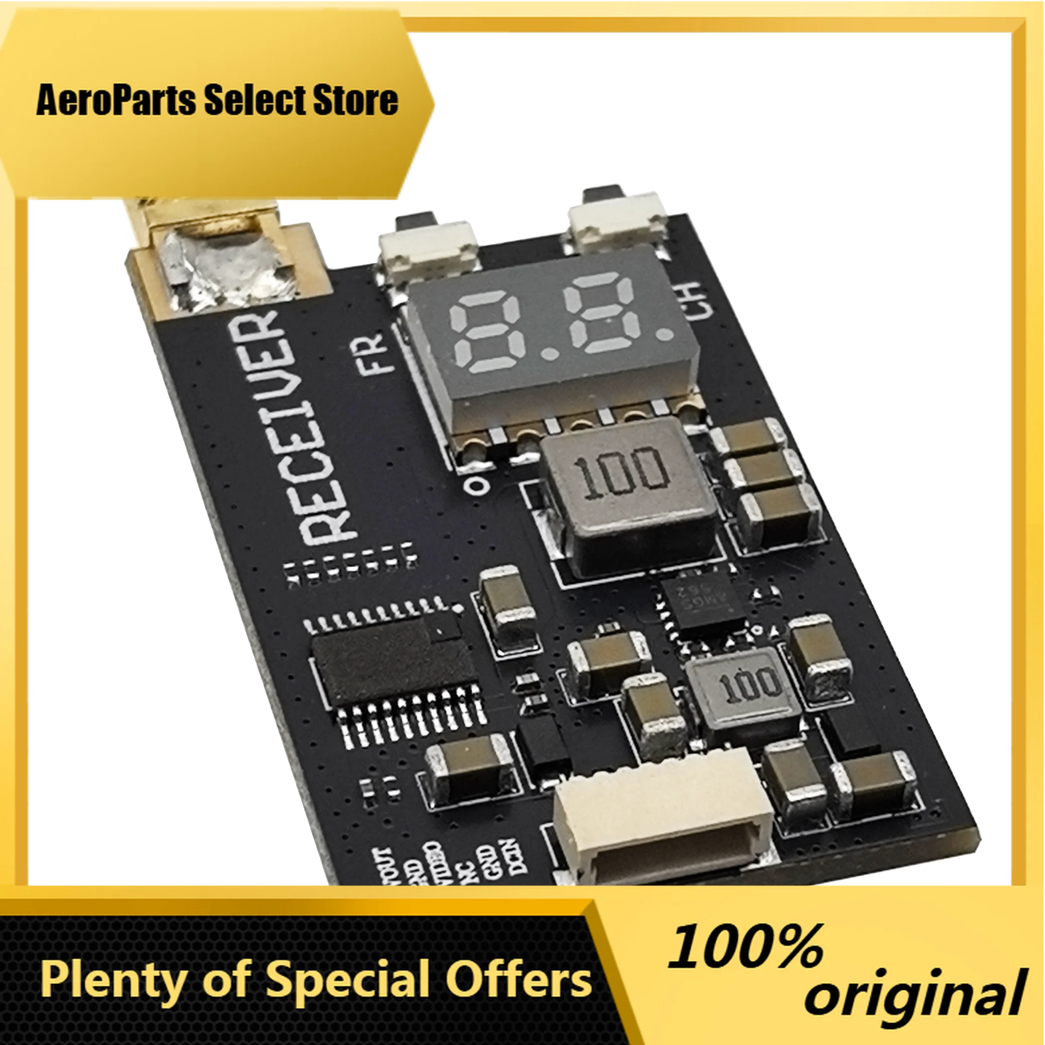 AeroPartsFlytoFPV 1.2G 1.3G 1.5G 1.7G 1.9G 2.2G 64CH VRX Wireless Receiver Time Traveling Machine Remote Transmission Accessorie