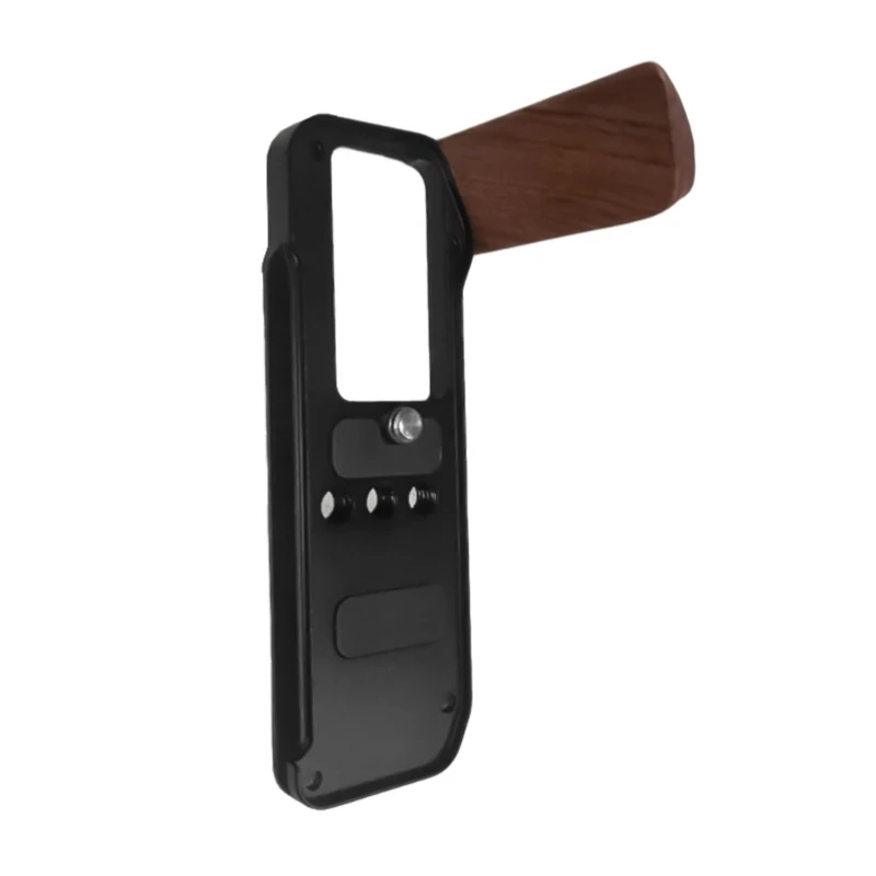 Wood Handle Camera Quick Release Hand Grip For XM5 Camera Photography Studio Gear, Metal Baseplate  D2RC
