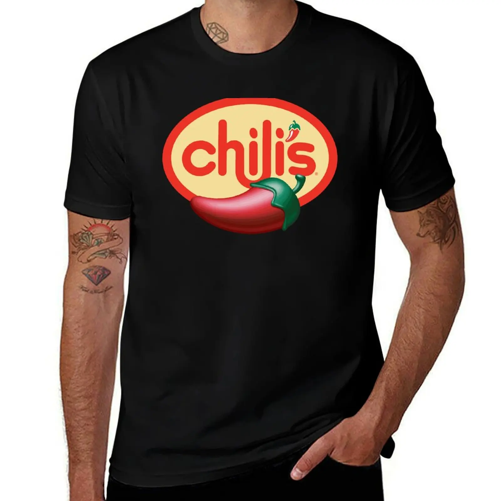 

Chili's For Men And Women T-Shirt t shirts for man graphic vintage t shirt man plain