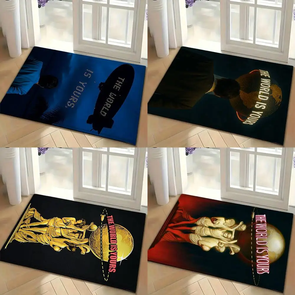 The World Is Yours S-Scarfaces Bedroom Decor Carpet  for Living Room Thick Plush Study Floor Mat Home Fluffy Soft Rug
