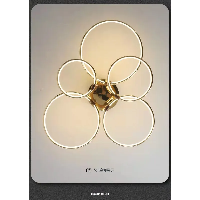 Postmodernistyczne luksusowe oświetlenie do salonu, jadalni, lampa wisząca, designerskie, kreatywne oświetlenie barowe, okrągłe oprawy oświetleniowe do sypialni