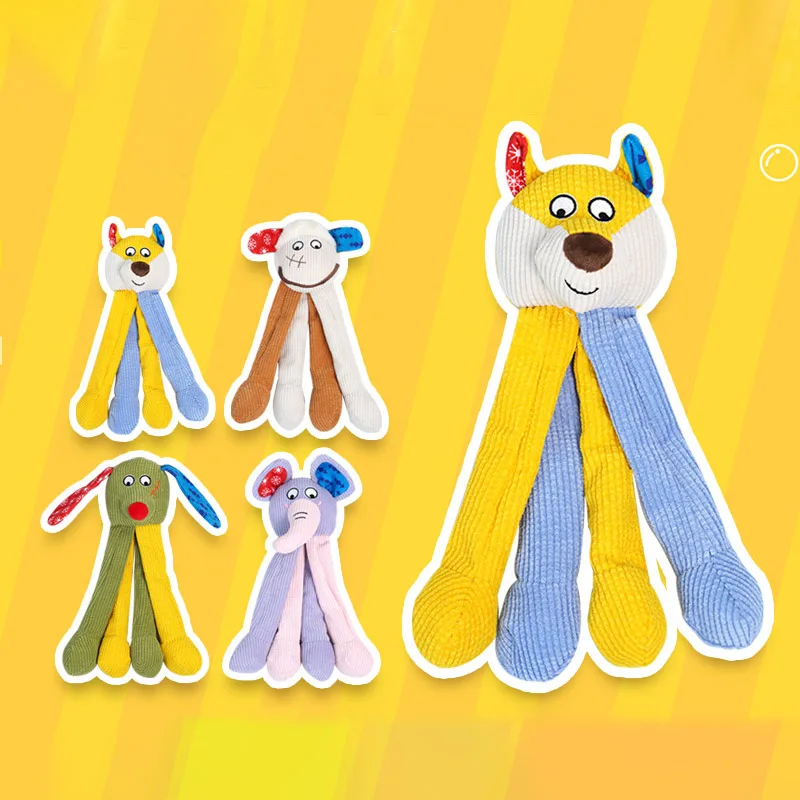 

Bite-resistant Squeaky Plush Dog Toy Washable Protect Furniture Interactive Chew Toy for Medium Large Dogs Giocattoli Per Cani