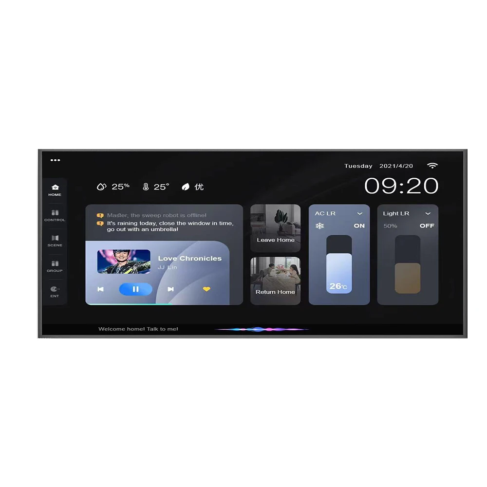 

Smart Life 12 Inch Central Control Screen Wired Gateway Smart Central Control Panel For t Home