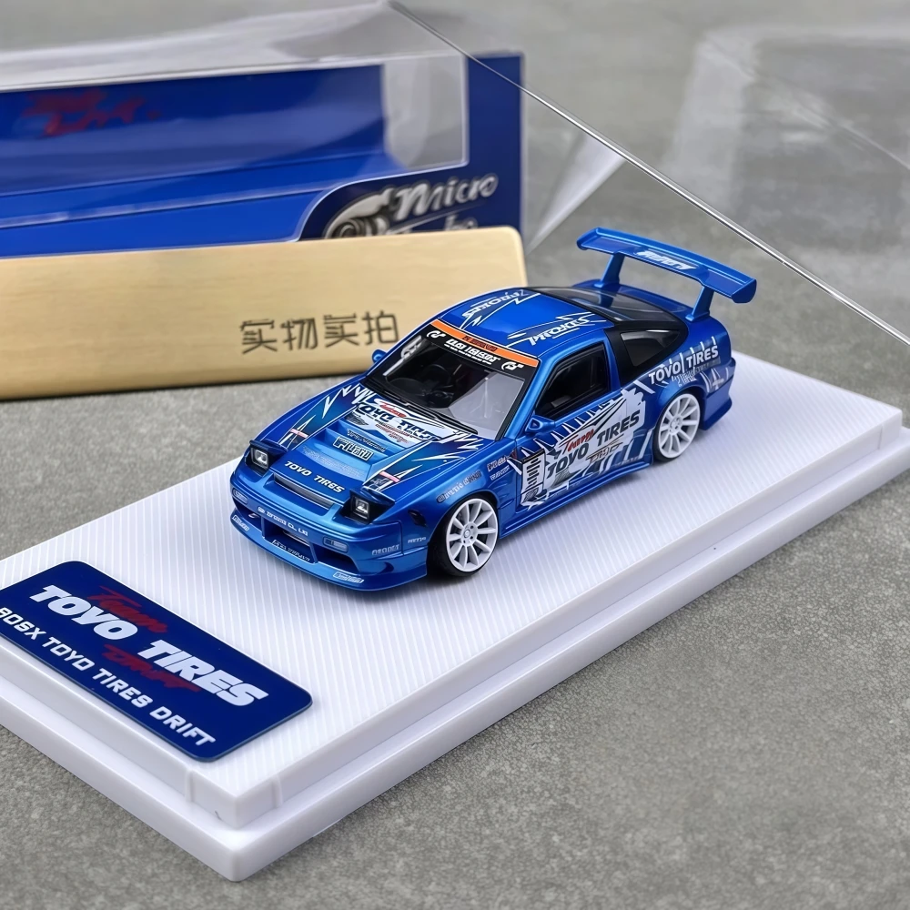 

MicroTurbo 1:64 180SX TOYO TIRES DRIFT Литая под давлением модель автомобиля