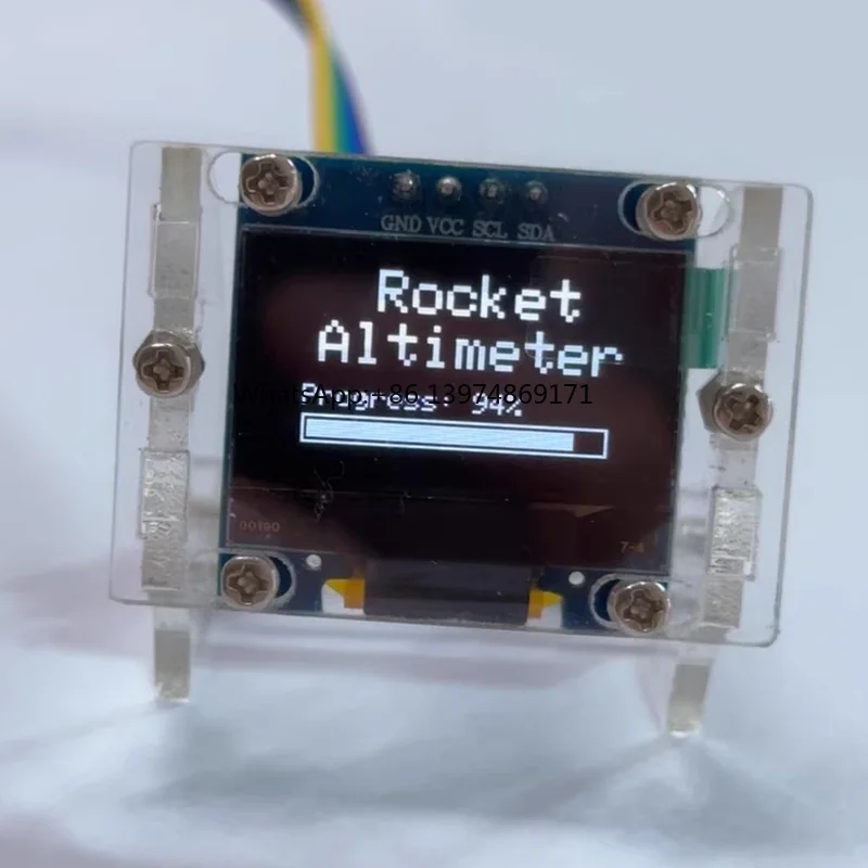 1Set RC Model Rocket Altimeter/Barometer w Smart Sensor Pressure/Temp/Humidity Monitor Real-time Altitude Display Type-C Powered