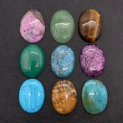 1PC natural tiger's eye Quartz cabochon gemstone no drilling oval CAB beads men's DIY handmade bead for jewelry making ring