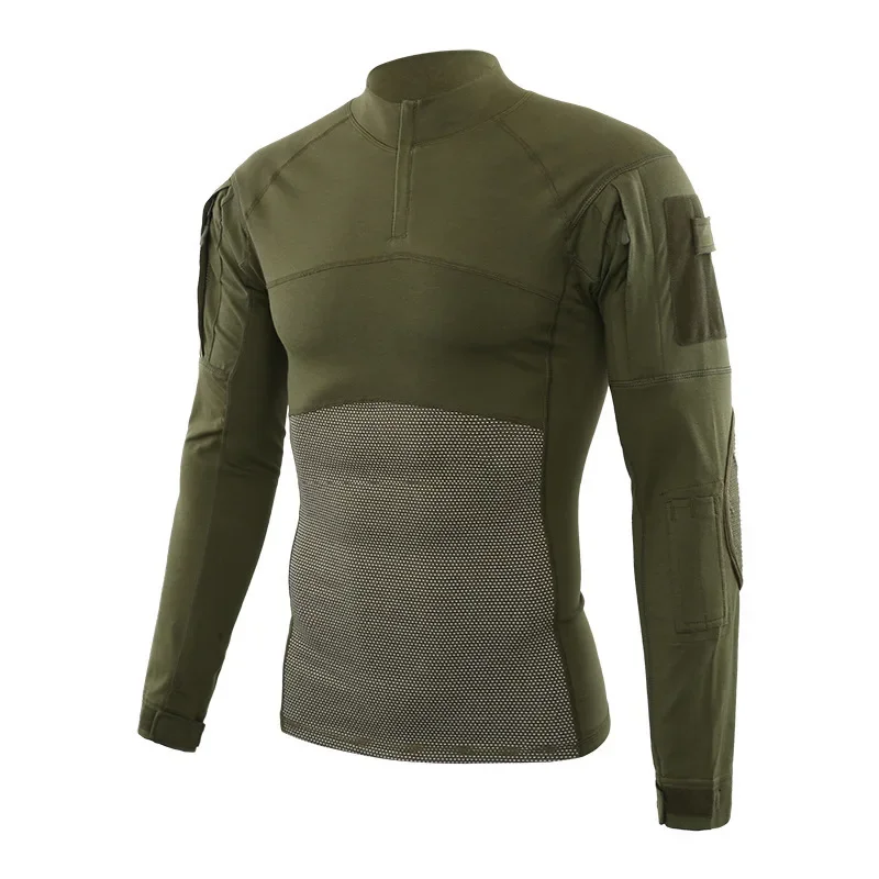 5XL Army Training Long Sleeve Tactical Military Shirt Men Women Outdoor Hiking Camping Paintball Elastic Breathable Uniform Tops