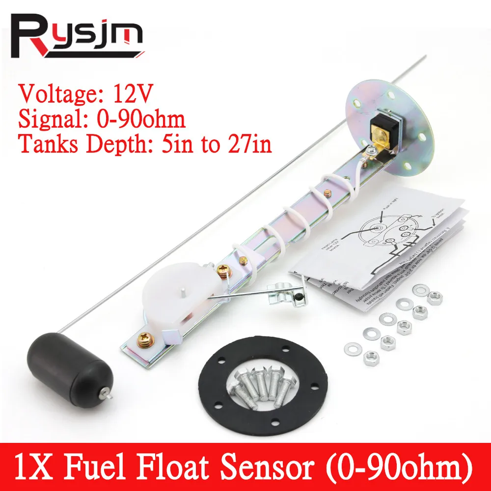 0-90 Ohms Auto Fuel Float Sensor Car Fuel Sender Unit Fuel Tank Level Gauge Sensor for Marine Car Tuck Oil Level Indicator