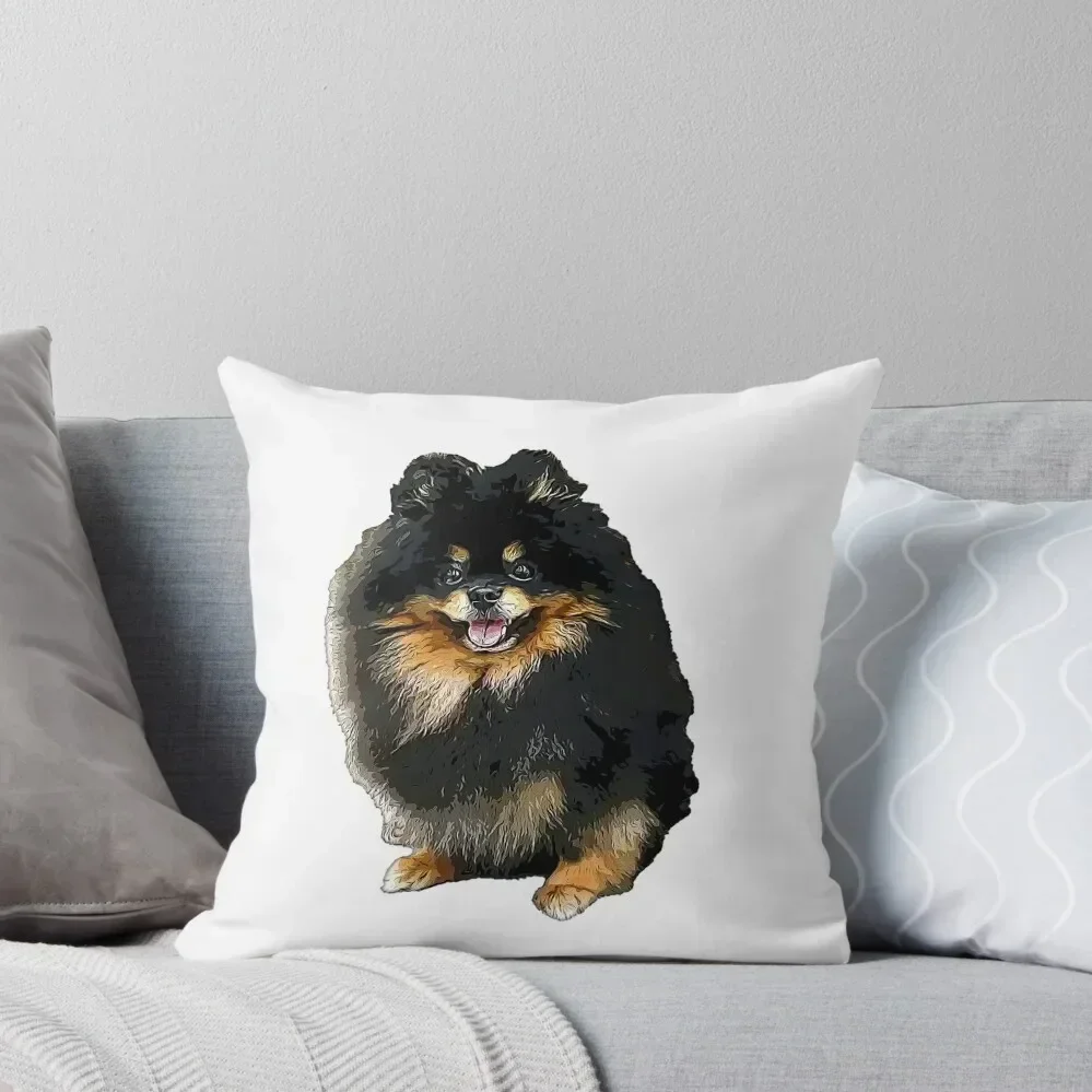 

Pomeranian Black and Tan Cute Puppy Dog Throw Pillow Cusions Cover Sofa Cushion Cover Cushion Cover Luxury Cushion pillow