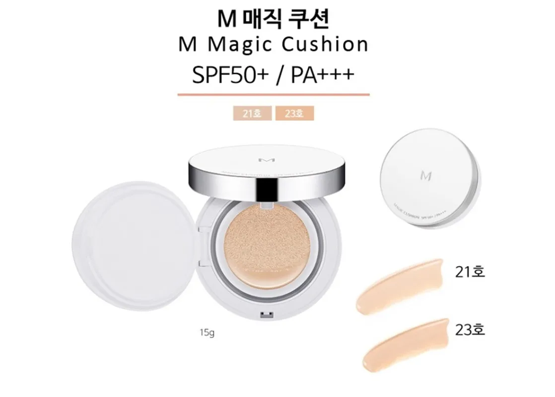 MISSHA M Magic Cushion Flawless #21 Air Long-lasting Moisturizing BB CC Cream Oilcontrol Korea Cosmetics