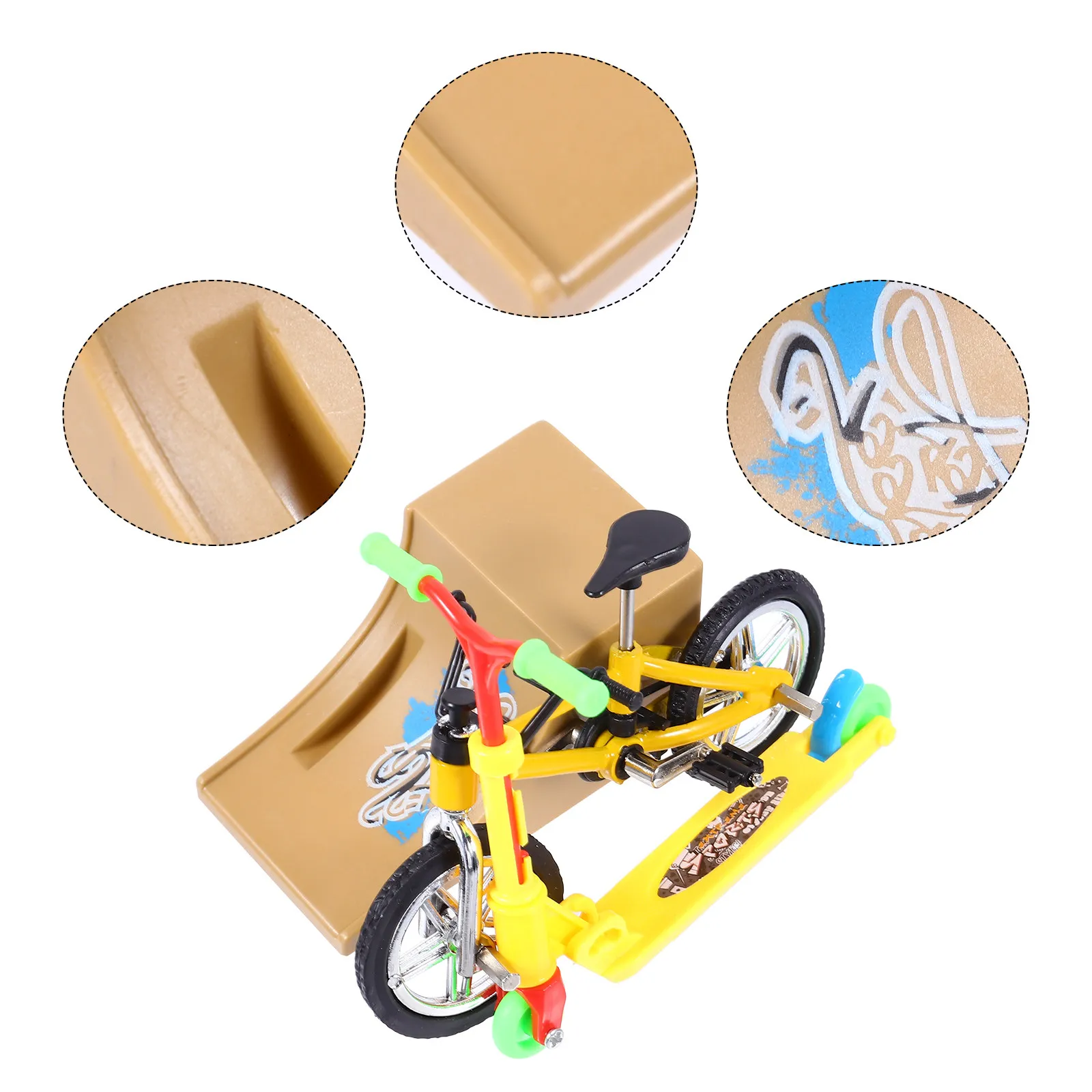 

Набор для фингер-скейтбординга: Рампа из прочного алюминиевого сплава, портативный спортивный комплект для снятия стресса и расслабления. Отличный подарок на День рождения или выпускной.