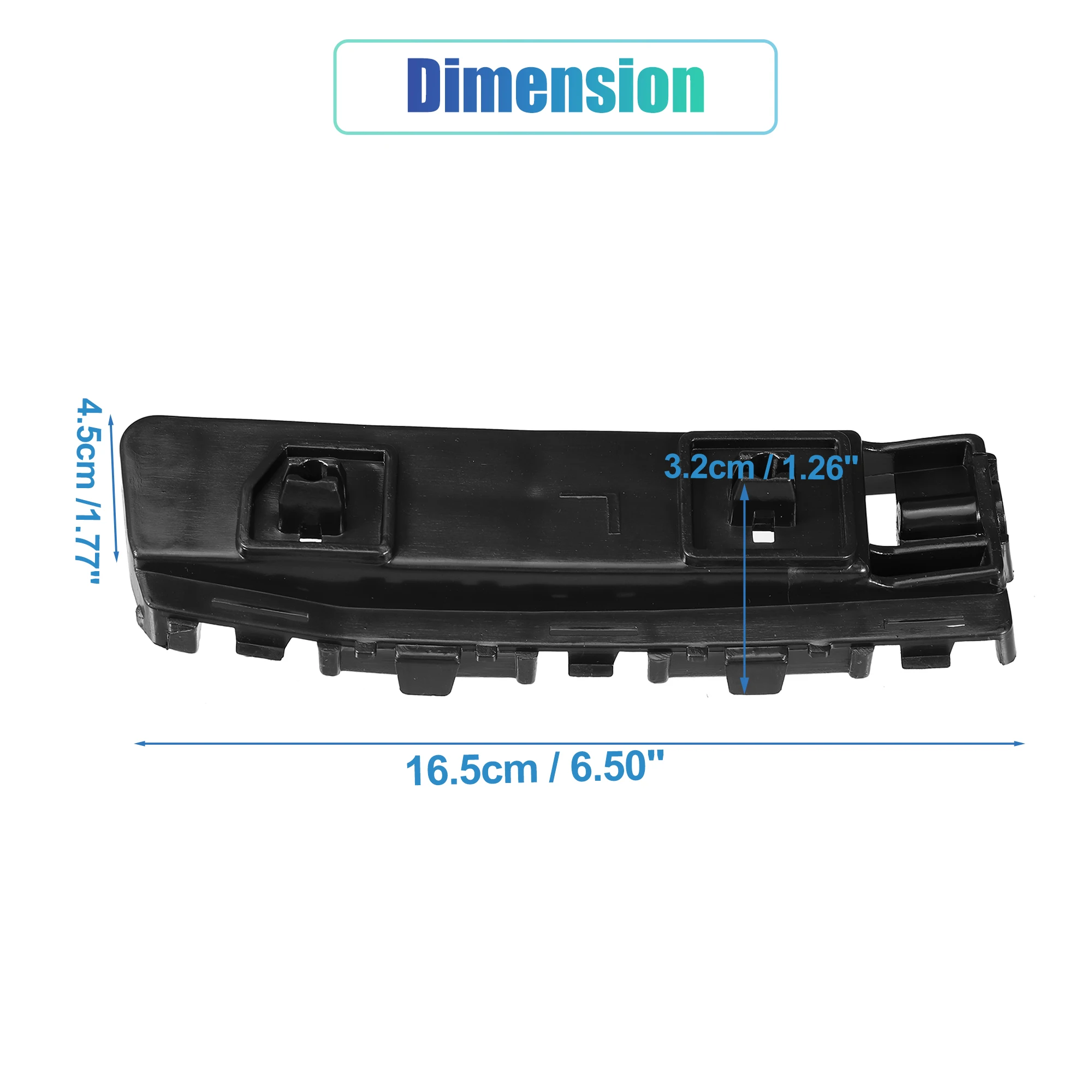 X Autohaux Left Side Right Side Car Front Bumper Bracket NO.71198-TL0-G00 for Acura TSX 2009 2010 2011 2012 2013 2014