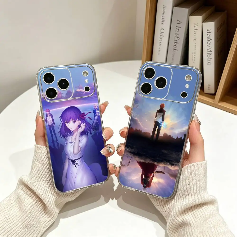 Чехол для телефона Clash With Future Self Fatestay night UBW для iPhone 17, 16, 15, 14, 13, 12, Pro Max, 16 Plus, мягкий силиконовый прозрачный чехол