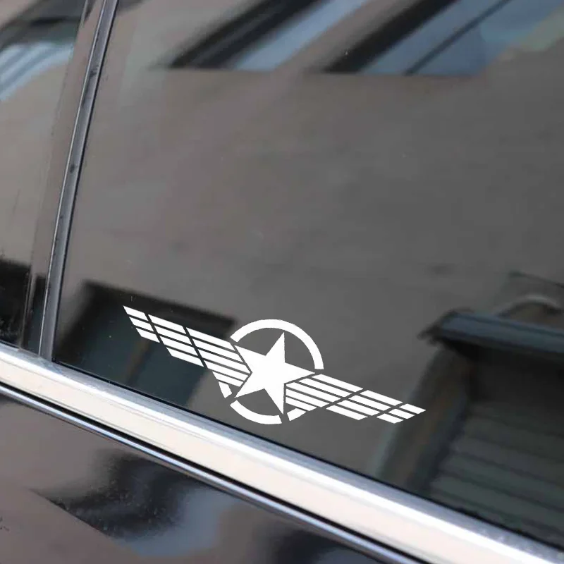 New Design Pentacle Former World War II Car Sticker Vinyl Military Standard Appearance Decal Decal Auto Parts, 15cm