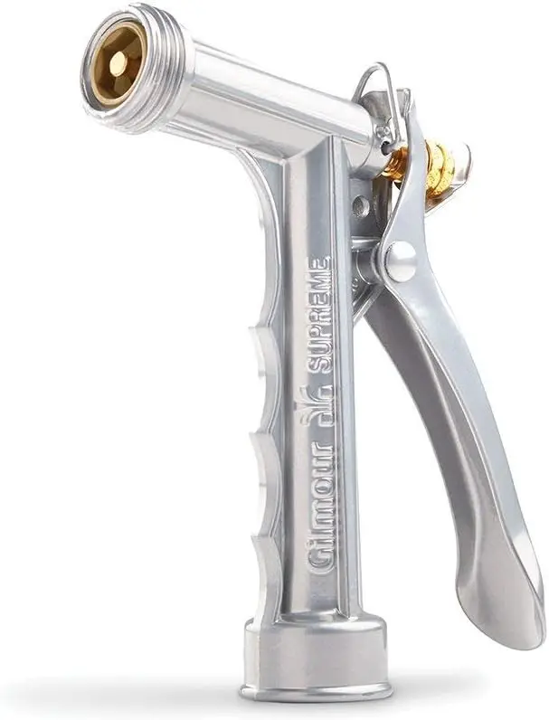 

10 Pack Solid Metal Hose Spray Nozzle with Threaded Front for Garden Watering - Durable and Versatile