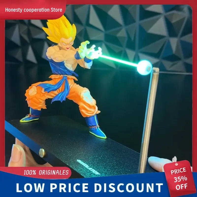

Not Nikolatoy Son Goku Kamehameha Wave Magnetic Light Lamp dragon ball Kakarotto Model Ornament Anime Peripheral Toy Kid Gift