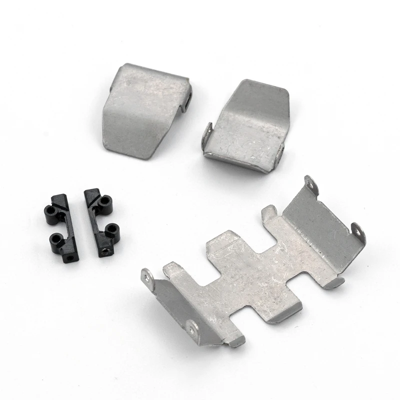 1 Set Stainless Steel Metal Bumper Chassis Armor Protection for 1/24 RC Car Axial SCX24 90081 AXI00005 C10 AXI00006 AXI00002