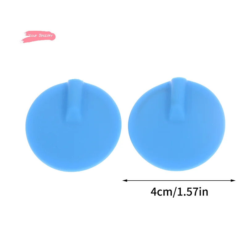 바디 토닝 및 마사지 기계용 근육 자극기 전극 패드 1쌍 원형 통증 완화 교체 패드