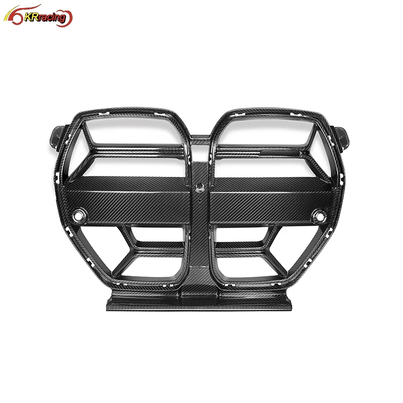 

CSL Style Dry Carbon Fiber Car Front Bumper Center Mesh Grille Grill For BMW G80 M3 G82 G83 M4 2020+