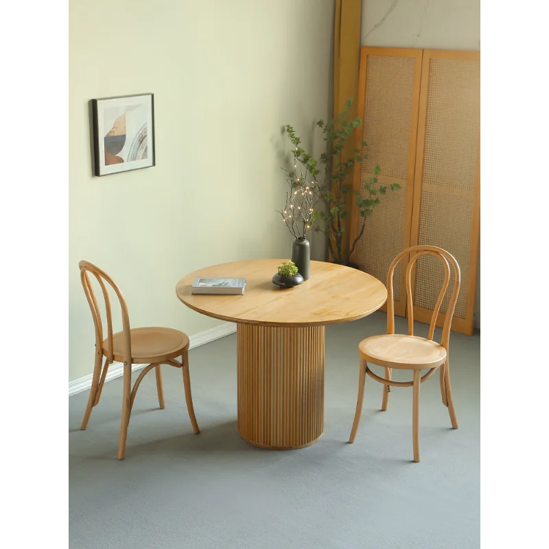 

The product can be customized.Designer large round table, small apartment, simple home dining table, multi-functional livin