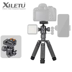 XILETU M5G M5GS Professional Tripod G28 Panorama Head Portable Mini Stand for Canon Nikon Sony Fuji Olympus Digital SLR Camera