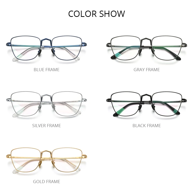 FONEX Titanium Glasses Frame Women New Brand Design High Quality Eyeglasses Frames Korean Japanese Ultralight Eyewear 8532