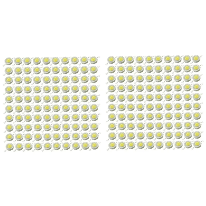 

BAAG-200Pcs LED Beads Natural White LED Light 1W High Power Lamp Chip 4000K LED Chip