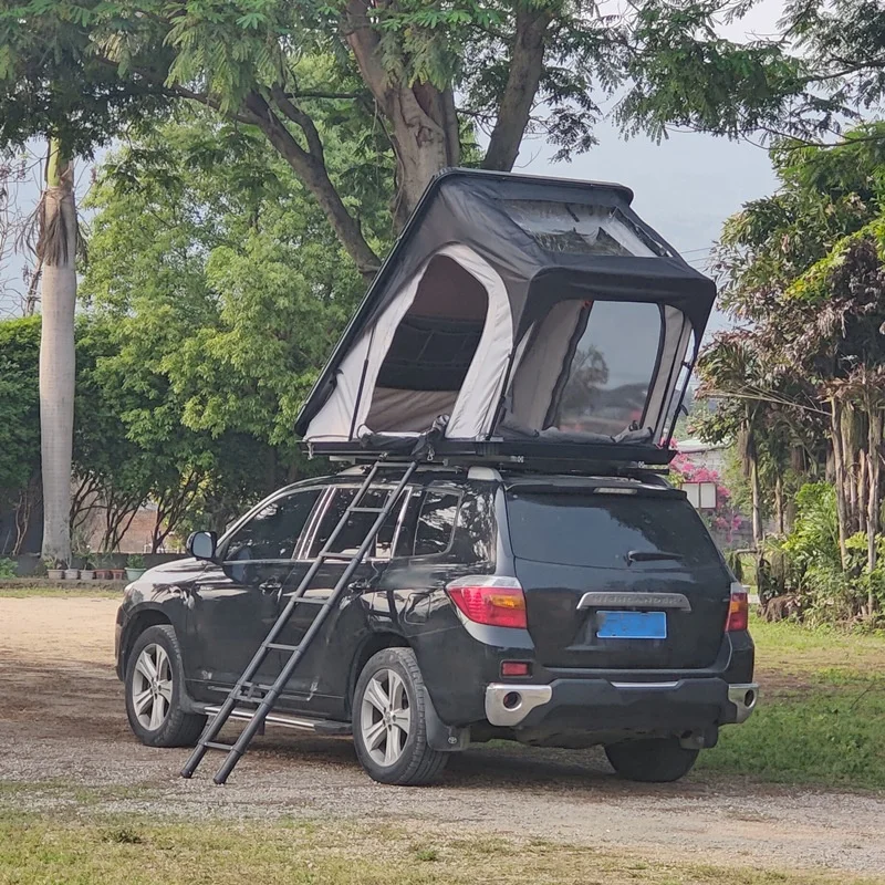 

4WD Overland Aluminium Triangle Hardtop Tooftop Tent Camping Lightweight Rooftop Tents 2 Person Hard Shell Roof Top Tent