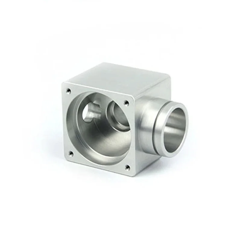 5-Axis CNC Milled Aluminum Hydraulic Manifold Block Custom CNC Machined Aluminum Valve Housing Custom Milled Components