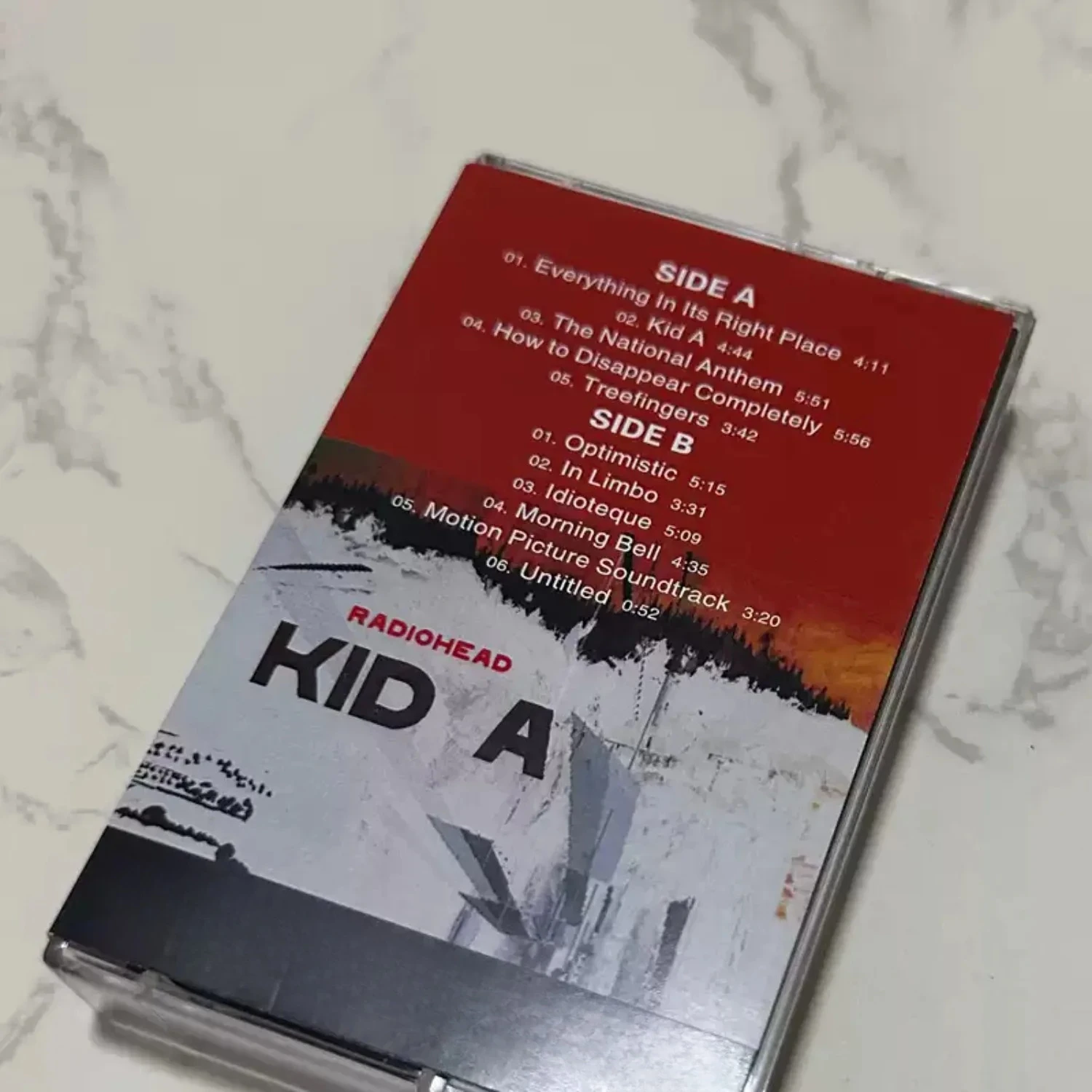 Kid A Cassette Tape, Atmospheric Experimental & Alternative Rock with Avant-Garde Arrangements Retro Format