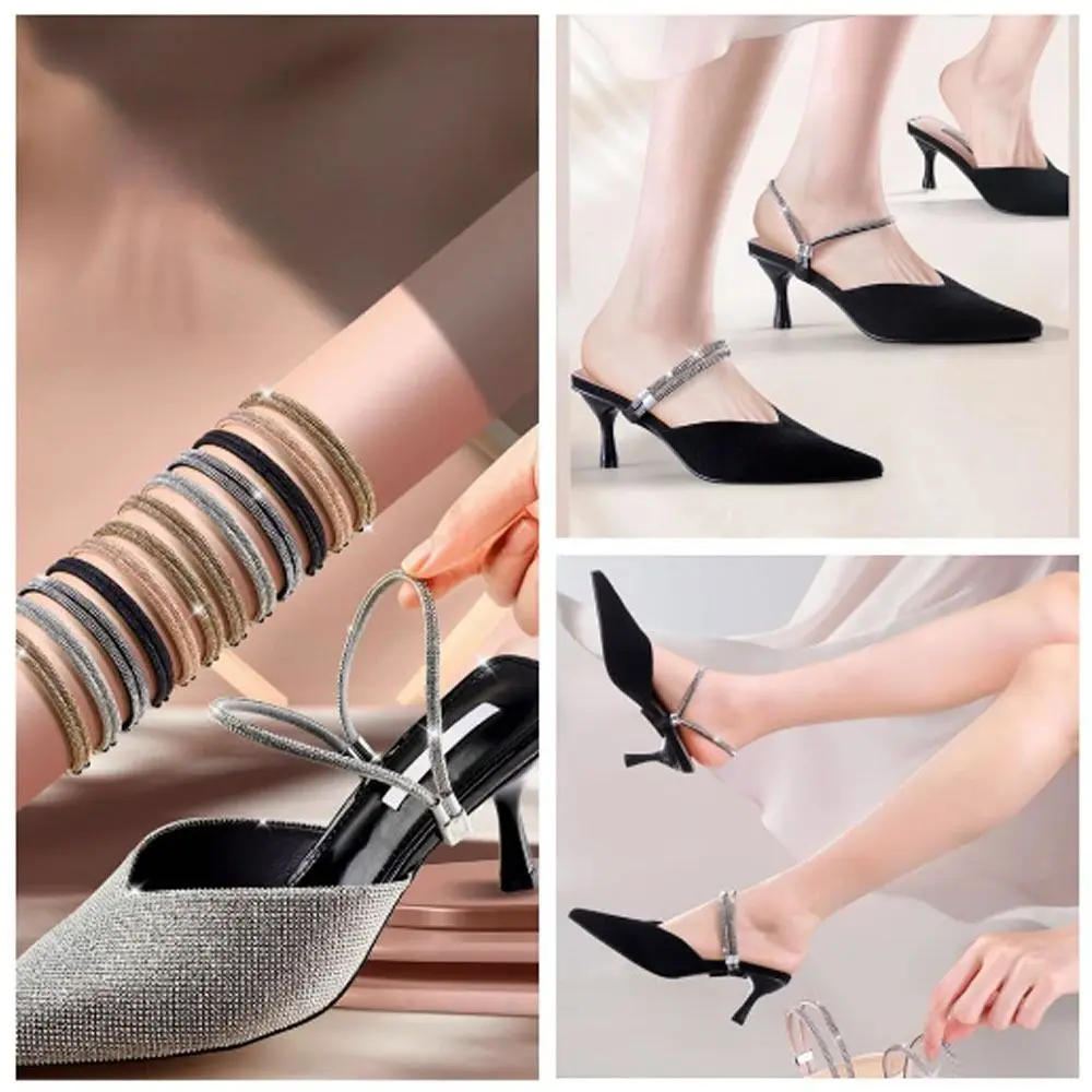 

Prevent Falling Off Elastic Fixing Straps Detachable Triangle Fixed Strap Fashion Women's Shoelaces Anti-slip Straps Secure