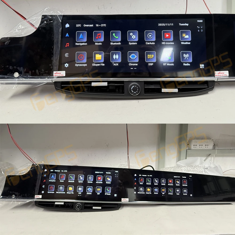 12.3 Inch+12.3 Inch Dual Screen For Porsche Panamera 2010-2016 Upgraded Carplay Interactive Android Multimedia Video Player DSP
