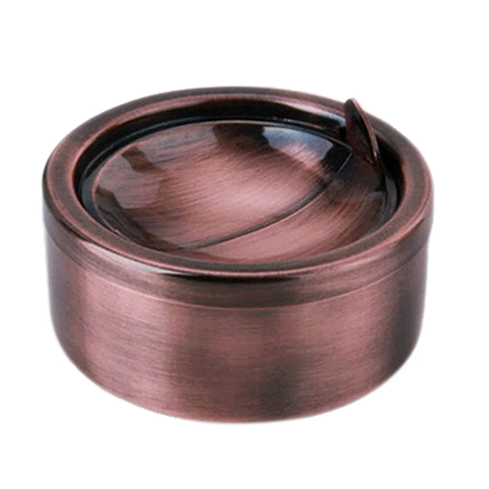 

Windproof Ash Tray Ashtray with Lid Ashtrays for Smokers Stainless Cigarette Smoking