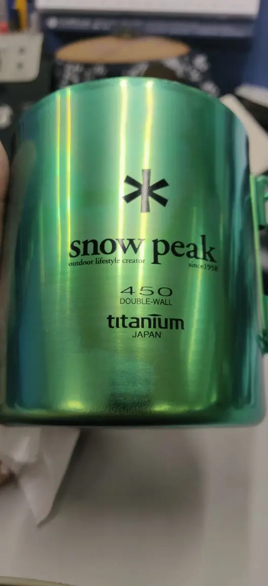 Snow Peak Outdoor Titanium Single-layer Double-layer Mug Insulation Titanium Mug 450ml