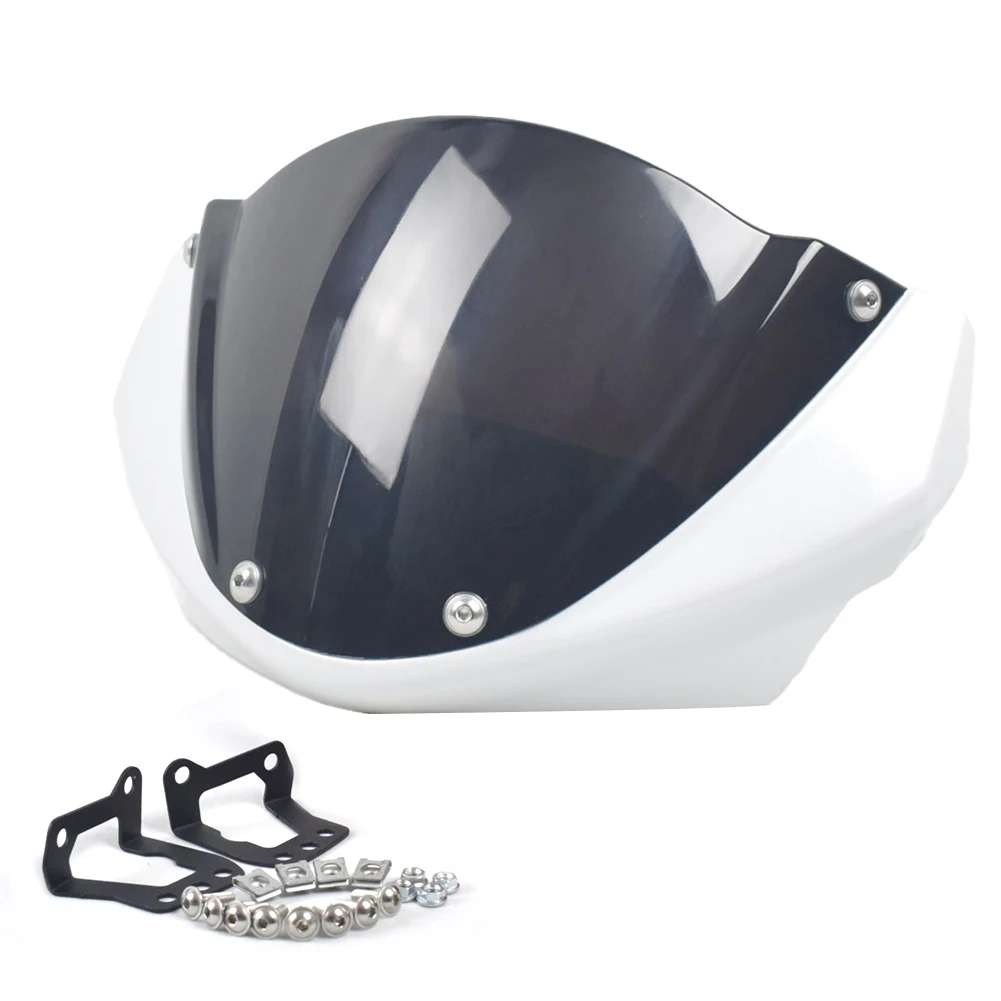 

Fairing Windshield 1pc High-strength Practical Replace Install White+black Windshield With Fairing ABS Plastic