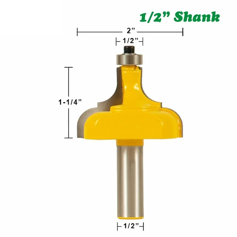 3pcs 12mm 1/2" Shank Picture Frame Line Router Bit C3 Carbide Classical Milling Cutter for Wood Woodworking Tenon Cutters