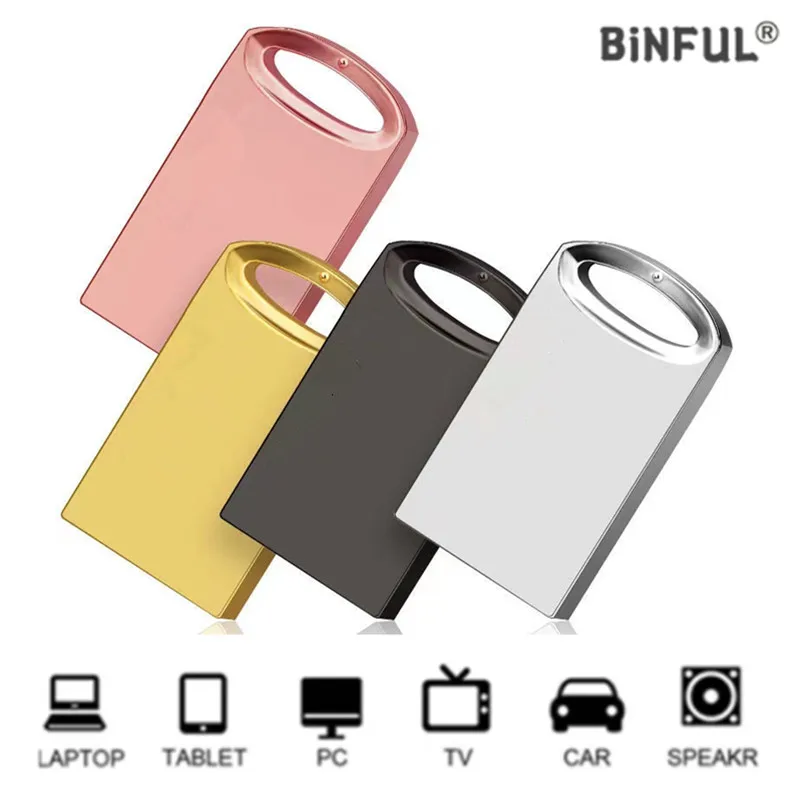 

BiNFUL Portable usb flash drive car music USB 2.0 pen drive 1GB/4GB/8GB/16GB/32GB/64GB Practical Capacity pendrive Free Shipping