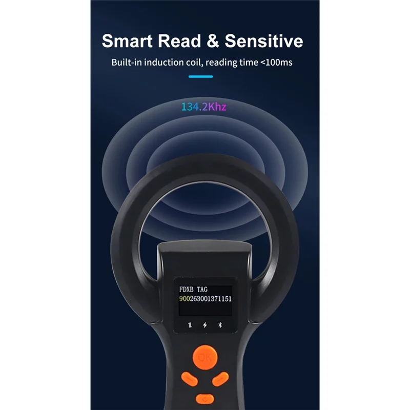 

B92B-Animal Tag Reader USB And BT Pet Microchip Scanner 134.2Khz RFID Animal Reader 134.2Khz RFID Animal Reader Microchip Scanne