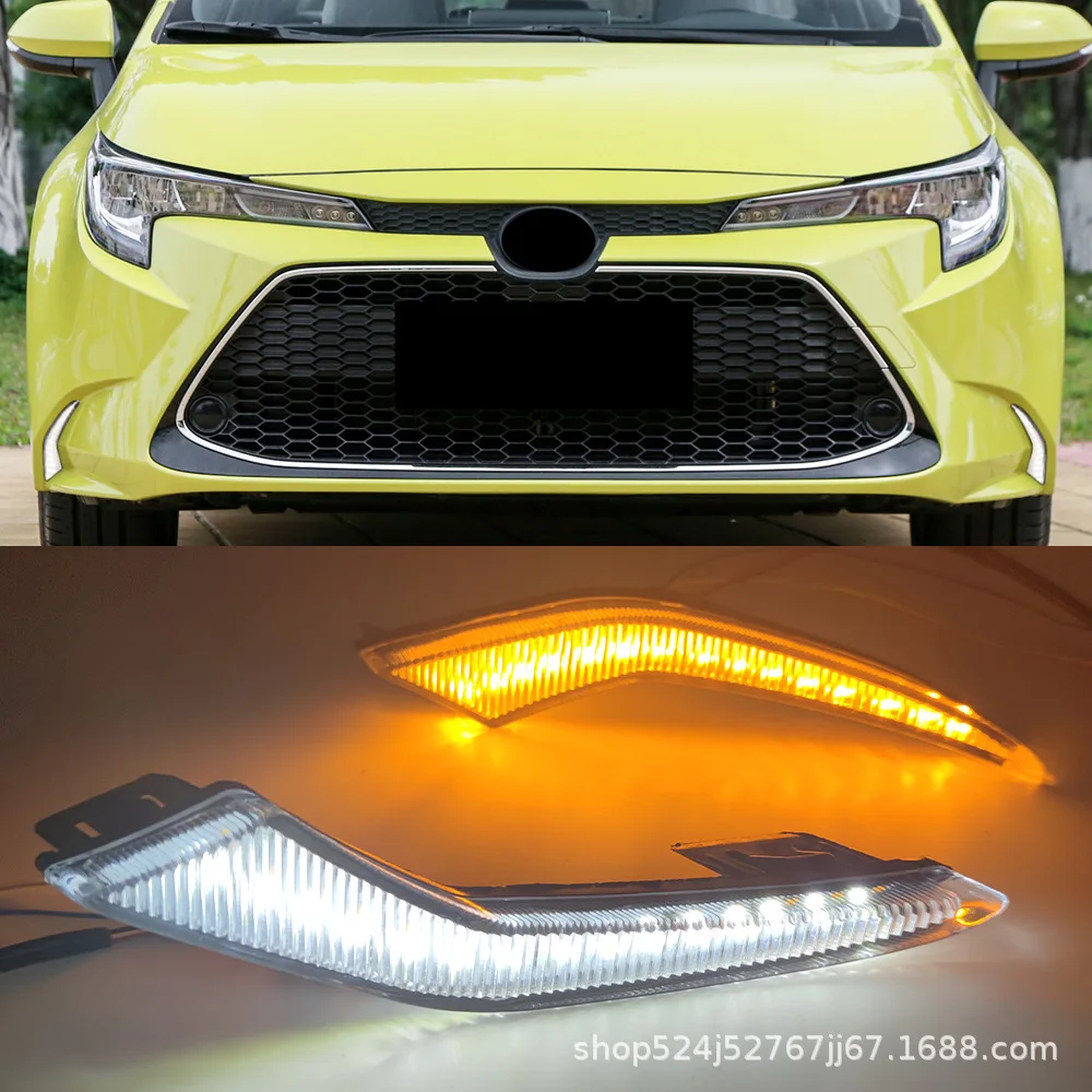 For Toyota 19-21 LEVIN daytime running lights, front fog lights, LED daytime running lights, flowing turn sign