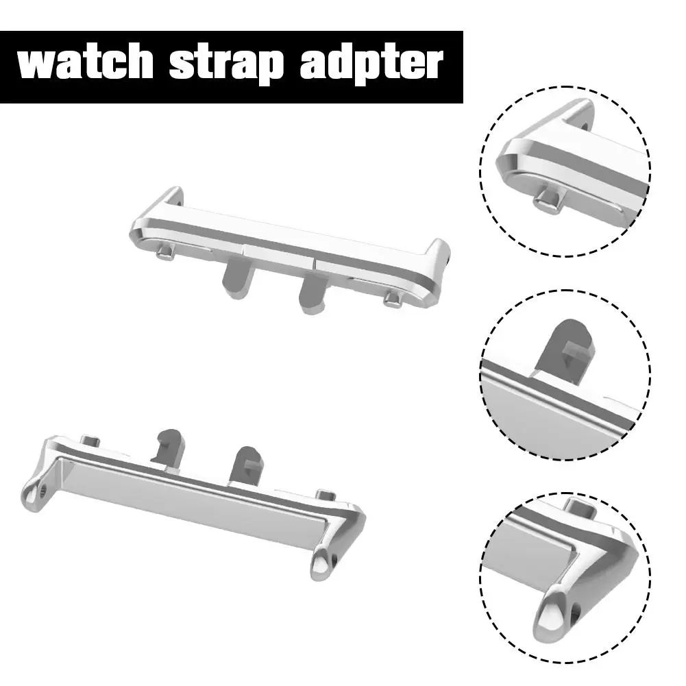 Conector de metal para Smartwatch Band, Strap Adapter, Aço inoxidável, Fit 3, P8t1, 18mm Width, 1Pc