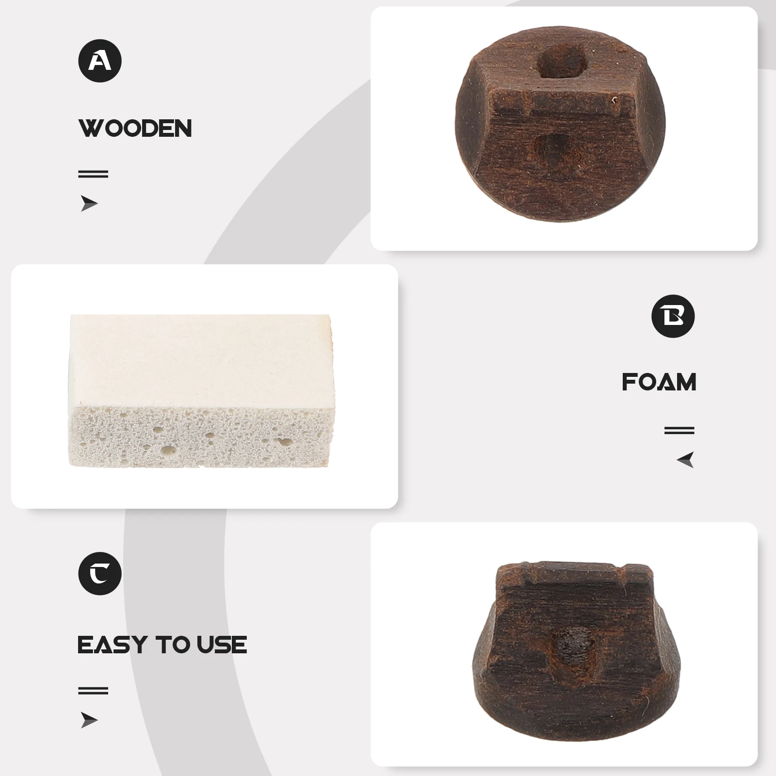 

10Set Erhu Practice Mute Wooden Foam Bridge Silent Instrument Damper Noise Reduction Pad for Violin String Protection Easy