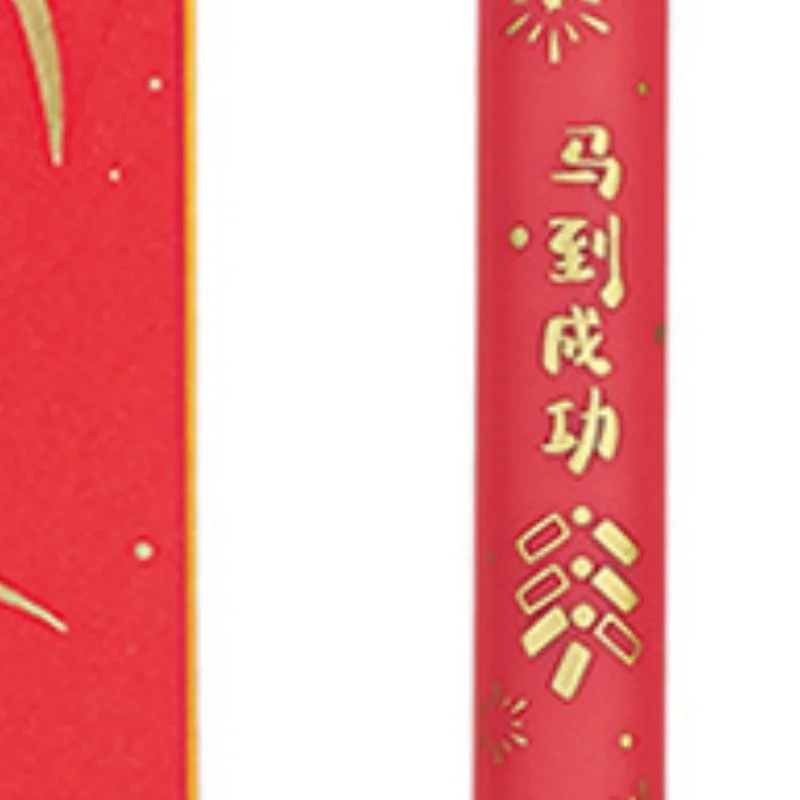 

1/4Pcs Year Of The Horse Gel Pen Cute Cartoon Pony 0.5mm Black Ink Pens School Office Stationary Student Prizes New Year Gift