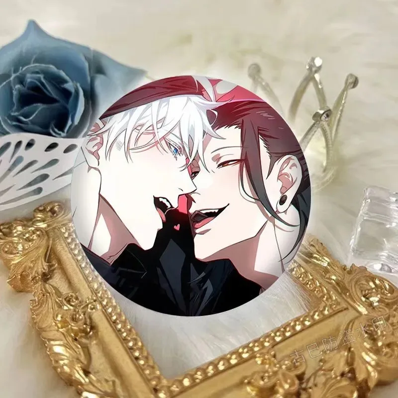 Spell Battle Gojo Wu Wu Wu Cosplay Flowing Sand Mahjong Guka Bar Gift Badge Pendant Stand up Student Creative Guka Brick