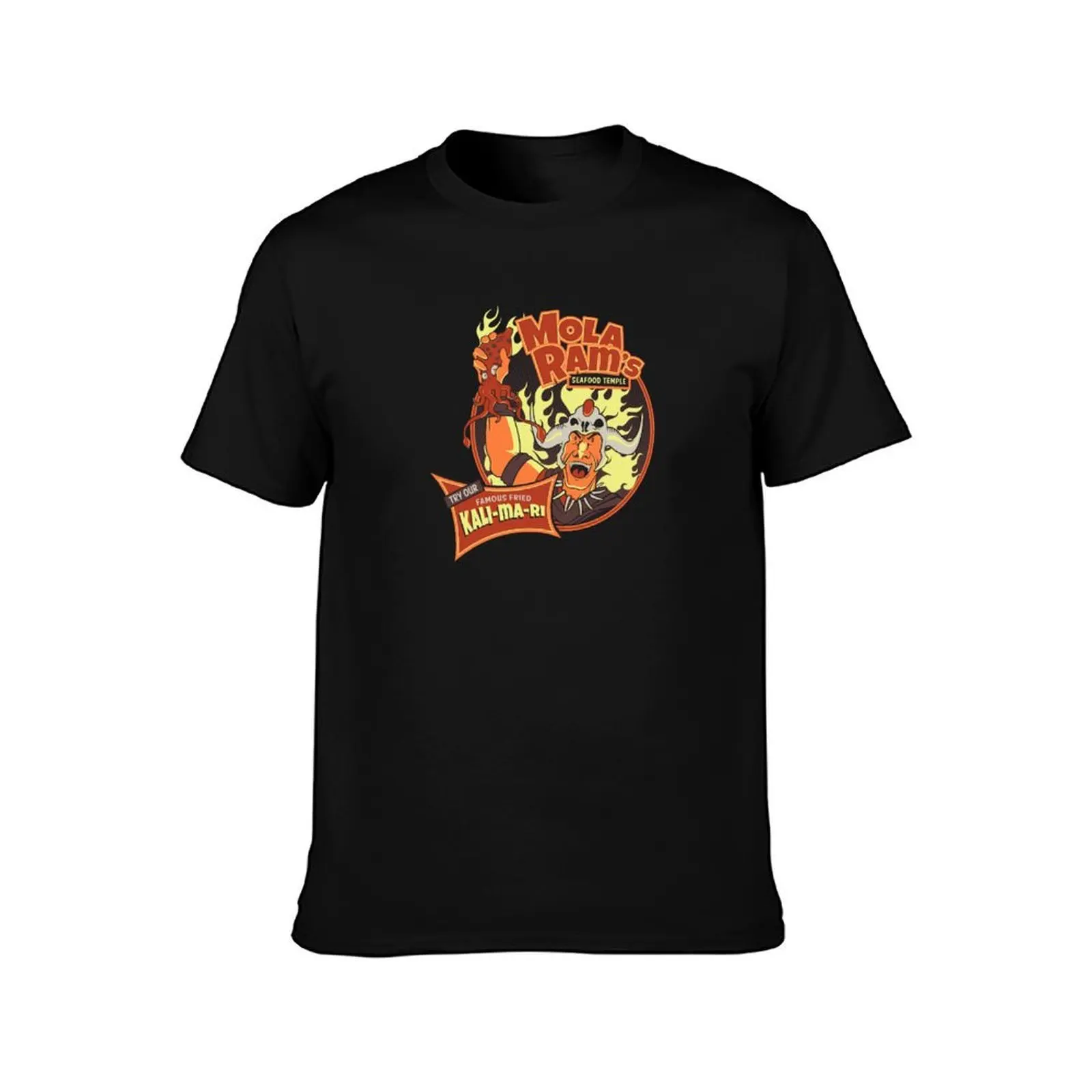 Mola Ram's Kali-ma-ri T-Shirt, Summer Casual Cotton Tee, Oversized Streetwear Tops, Vintage Graphic Print, Unisex Men Women